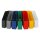 PVC-Stehsammler mit Rückentasche und Griffloch, DIN A4, Rückenbreite 80 mm, 320 x 240 x 80 mm, Schwarz, Verpackungseinheit: 1 P/5