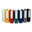 PVC-Stehsammler mit Rückentasche und Griffloch, DIN A4, Rückenbreite 80 mm, 320 x 240 x 80 mm, Hellgrau, Verpackungseinheit: 1 P/5
