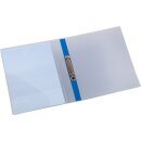 Farbige, semi-transparente Präsentationsringbücher aus PP mit 2-Ring-Mechanik, Blau