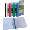 Farbige, semi-transparente Präsentationsringbücher aus PP mit 4-Ring-Mechanik, Transparent