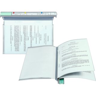 Personalhefter und Kreditakte, DIN A4, Hängemappe mit Kopfleiste, 2 Registerblätter mit 80mm Heftmechanik, 1 Kopfleiste, Transparent