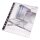 PP-Dokumententasche mit CD/DVD-Tasche, DIN A4 mit 310 x 238 mm, mit Abheftlochung, mit Klettverschluss, transparent, Transparent, Verpackungseinheit: 1 P/5