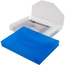 PP-Sammelbox, für DIN A4, aus stabilem Polypropylen, mit integriertem Verschluss, Transparent, Füllhöhe 20 mm, Verpackungseinheit: 1 P/5