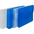 PP-Sammelbox für DIN A4 mit integriertem Verschluss, Füllhöhe 40 mm, Blau
