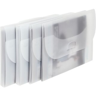 Angebots- und Präsentationsbox für DIN A4 Dokumente aus PP mit stabilem Steckverschluß, Füllhöhe 5 mm, Format 225 x 316 x 5 mm
