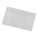 Visitenkartenbox aus PP für bis zu 25 Visitenkarten mit Einsteckverschluss, Format 93 x 59 mm, Transparent