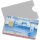 Scheckkartenhülle aus PVC-Folie, Transparent, Größe 90 x 59 mm, Material Hard Cover, Ausstanzung Daumen