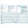 EDV-Arbeits-, Urlaubs-, Krankenkarte für die Beschriftung durch Drucker auf Endlospapier mit Perforationslinien, Endformat DIN A5