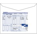 Umschlag mit aufgedruckter Reisekostenabrechnung, DIN C5, 228 x 162 mm, Weiß