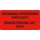 Warn- und Verpackungsetiketten selbstklebend, aus Papier, Etikettengröße 100 x 50 mm, Rot, Beschriftung "Rechnung/Lieferschein innenliegend!"