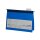 PVC-Hängehefter Serie Platin-Line mit Heftstreifen-Mechanik und 1 Metallhängeschiene DIN A4 Format Blau