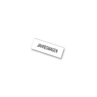 Einleger für 9219-01079 zum Nachbestellen aus hochwertigem 170g-Papier, verschiedene Aufdrucke lieferbar, Format 297 x 105 mm, Bedruckt, Aufdruck Jahreswagen, Verpackungseinheit: 5 STK