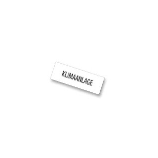 Einleger für 9219-01079 zum Nachbestellen aus hochwertigem 170g-Papier, verschiedene Aufdrucke lieferbar, Format 297 x 105 mm, Aufdruck Klimaanlage, Verpackungseinheit: 5 STK