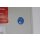 Leitsystemsticker aus PVC-Folie, 10 cm groß, Blau, Motiv "Pfeil"