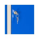 ADB Garderobenschrank Spind 3-Türig lichtblau 1775x890x500