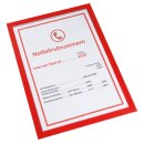 Magnetische Infotasche DIN A4 Premium Farbe: Rot...