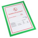 Magnetische Infotasche DIN A4 Premium Farbe: Grün...