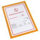 Magnetische Infotasche DIN A4 Premium Farbe: Orange...