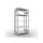 SCHULTE Grundregal Steck-Doppelregal MULTIplus150, 2.000 x 1.000 x (2x300) mm, 2x5 Fachböden, Kreuzstrebe, RAL 7035 lichtgrau
