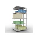 SCHULTE Anbauregal Steck-Doppelregal MULTIplus150, 2.000...