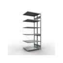 SCHULTE Anbauregal Steck-Doppelregal MULTIplus250, 2.500...