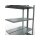 SCHULTE Anbauregal Steck-Doppelregal MULTIplus250, 2.000 x 1.000 x (2x300) mm, 2x5 Fachböden, Längenriegel, verzinkt