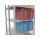 SCHULTE Grundregal Steck-Doppelregal MULTIplus250, 2.000 x 1.000 x (2x400) mm, 2x5 Fachböden, Längenriegel, RAL 7035 lichtgrau