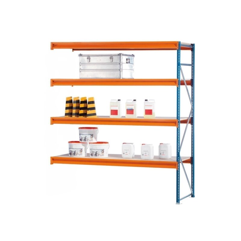 Spann Rack SCHULTE Add-on Bay Wide-Span-Rack with Steel-Panels W 100,