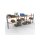 SCHULTE Starter-Set Palettenregal 5.000 x 8.444 x 1.100 mm, blau/verzinkt/RAL 2004, 4 Ebenen (inkl. Bodenebene), 3 Felder á 2.700 mm Breite, max. Palettengewicht 500 kg, Feldlast 6.150 kg