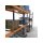 SCHULTE Starter-Set Palettenregal 5.000 x 8.444 x 1.100 mm, blau/verzinkt/RAL 2004, 4 Ebenen (inkl. Bodenebene), 3 Felder á 2.700 mm Breite, max. Palettengewicht 500 kg, Feldlast 6.150 kg
