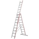 Mehrzweckleiter, 3-teilig, 3x9 Sprossen, Länge als...