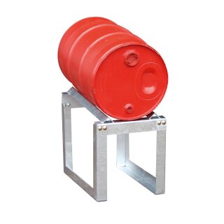 Fassauflage, verzinkt, für 1x60-l Fass, BxTxH 545x355x455 mm