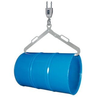 Fasszange, 360 kg, für liegende 200 l Fässer, BxTxH 1020x120x455 mm, verzinkt
