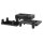 Displaypalette, BxTxH 400x600x150 mm, durchbrochen, 4 Füße, stapelbar, Recyl. Polyethylen, schwarz, ohne Rand, MINDESTABNAHME 5 Stück