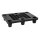 Displaypalette, BxTxH 600x800x155 mm, durchbrochen, 6 Füße, stapelbar, Recyl. Polyethylen, schwarz, ohne Rand, MINDESTABNAHME 2 Stück