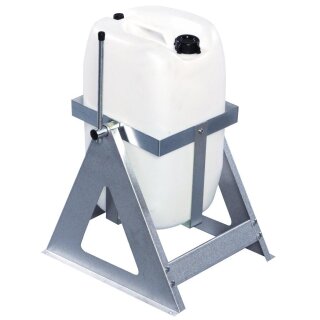 Fassaussgießer für 25 l Behälter aus aluverzinktem Stahl, LxBxH 285x260x410 mm