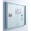 Schaukasten, BxTxH 1330x50x970 mm, 18xDIN A4, Alurahmen,...