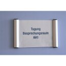 Türschild, BxH 150x240 mm, Alu-Klapprahmen,...