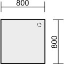 Anbautisch rund, BxTxH 800-1200x1047x720 mm, Platte...