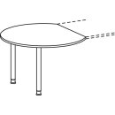 Anbautisch, rund, BxTxH 800-1200x1047x680-800 mm,...