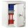 Dokumentenschrank, Sicherheitsstufe Kl. III, LFS30P, BxTxH 806x550x1806 mm, Volumen 384 l, 4 Böden, Kapazität 38 Ordner, RAL 7035 lichtgrau
