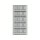 Dokumentenschrank, Sicherheitsstufe Kl. I, S60P, BxTxH 886x445x1884 mm, Volumen 448 l, 4 Böden, Kapazität 50 Ordner, RAL 7035 lichtgrau