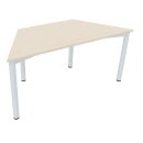 Konferenztisch, BxTxH 800/1600x693x720 mm, Trapezform,...