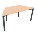 Konferenztisch, BxTxH 800/1600x693x720 mm, Trapezform,...