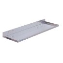 Ablageplatte,BxT 350x125 mm, ähnlich RAL 9006 aluminium