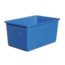 GFK-Rechteckbehälter, ohne Staplertaschen, Volumen 100 l, LxBxH oben auß/inn 880/800x580/500x290/280 mm, Farbe grau
