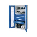 Schwerlastschrank, Sichtfenstertüren, 2...