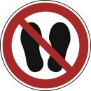 Verbotsschild, Betreten der Fläche verboten, Alu,...
