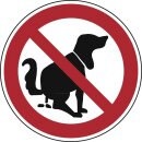 Verbotsschild, Hier kein Hundeklo, Alu, Durchm. 300 mm