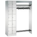 Garderobenanlage für 10 Personen, 2x5 Fächer,...